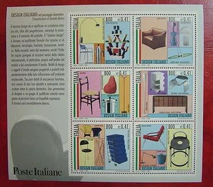 2000 Italy Leaflet Italian Design 6 x 800 Lire MNh** - Picture 1 of 1