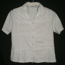 Women's Kaktus White Short Sleeve Top/Maxi Skirt Casual 2 Piece Set Size L