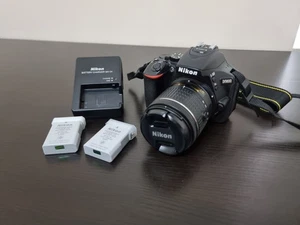 Nikon D5600 24.2 MP Digital SLR Black Camera with 18-55mm f/3.5-5.6G VR Lens - Picture 1 of 6