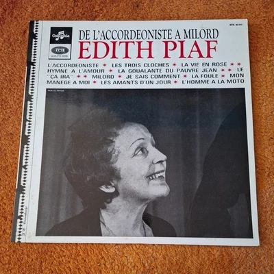 De L'Accordeoniste A Milord - Edith Piaf - Columbia - 12" vinyl LP album  - Image 1 of 4
