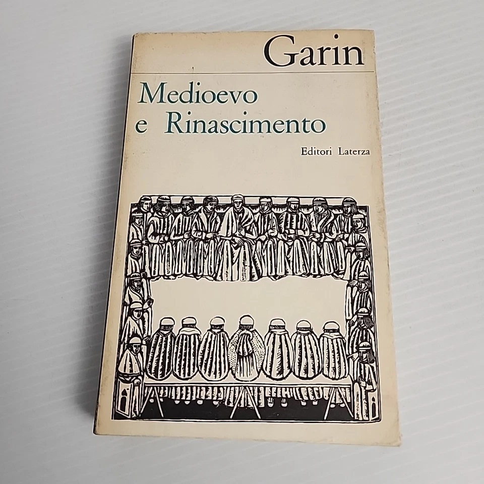 Eugenio Garin Medioevo e Rinascimento 1966 Paperback Italian Edition - Image 1 of 4