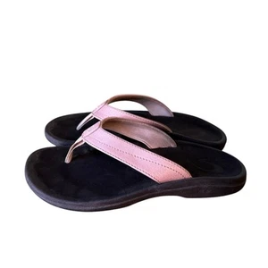Pink Strap Size 5 Olukai Ohana Flip Flop Sandals - Picture 1 of 7