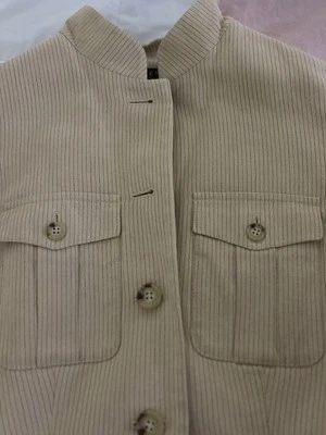 Chaqueta Blazer Ralph Lauren 5 Cape Grace Lino Tostado Talla 5 Safari Caqui Bolsillos Foto 1 de 4