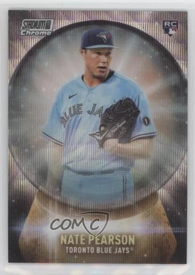 2021 Stadium Club Chrome Crystal Ball Wave Refractor Nate Pearson Rookie RC - Image 1 of 2