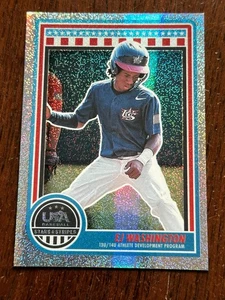 2025 Panini USA Stars & Stripes Glitter Sparkle Parallel EJ Washington #118 - Bild 1 von 1