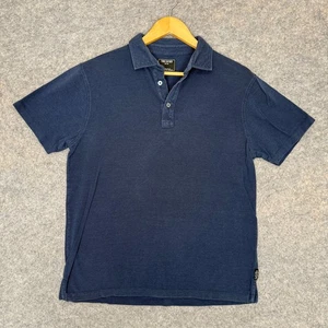 Todd Snyder Poloshirt Herren Medium Piqué dunkelblau Knopf Tee Freizeit - Bild 1 von 9