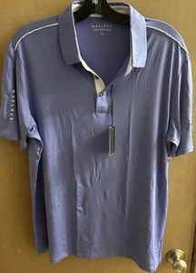 Maelreg Short Sleeve Performance Golf Polo Bluish Violet Men's Shirt Size XL New - Picture 1 of 10