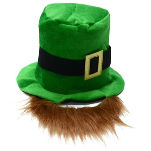 . Patrick's Hat With Long Beard Festival Beard Decor party cap party - Picture 1 of 12