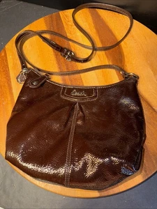 Coach Ashley LACKLEDER BRAUN MAHAGONI CROSSBODY SWINGPACK kostenloser Versand - Bild 1 von 8