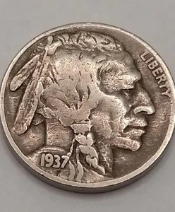 1937 S BUFFALO NICKLE CIRCULATED ESTATE FIND! - Picture 1 of 7