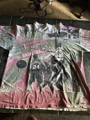 Camiseta vintage de los 90 de la NBA con estampado XL sin etiqueta por favor mira fotos Foto 1 de 4