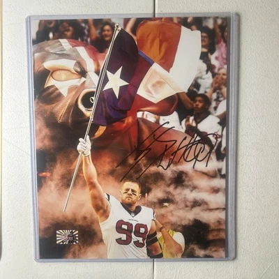 Фотография J J WATT HOUSTON TEXANS с автографом 8x10 сертификат подлинности JJ - Изображение 1 из 4