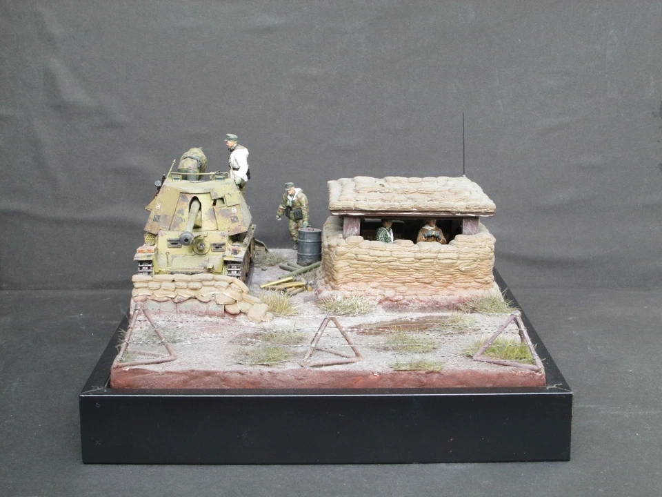1:35 Sd.Kfz.138 Panzerjäger 38 für 7,5cm PaK40/3 Diorama Gebaut Built  Panzer Fi - Bild 1 von 4