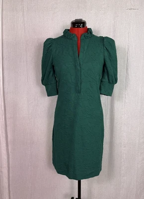 Платье Lilly Pulitzer женское зеленое Elsey текстурированное жаккардовое с v-образным вырезом размер маленький E822 - Изображение 1 из 4