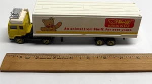 Vtg Corgi Semi Truck Trailer Toy C1231 Volvo Globetrotter Steiff 1985 Great Brit - Picture 1 of 9