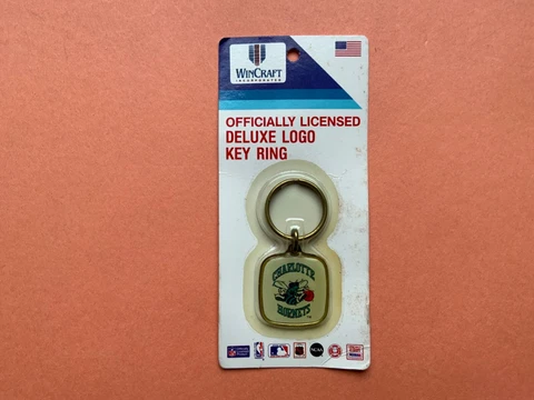 Vtg WinCraft Charlotte Hornets  KeyChains/Key Rings NBA  Rare Cover