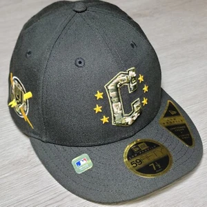 Cleveland Guardians Black Camo Armed Forces Low Profile 7 1/2 New Era 59FIFTY - Picture 1 of 11