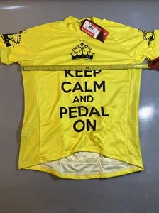 ScudoPro keep calm and pedal on cycling jersey 2XL XXL (8589-4) - Picture 1 of 6