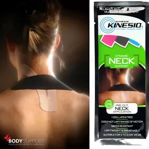 Cinta de soporte de cuello Kinesio precortada flejes lesiones deportivas kinesiología articulación - Imagen 1 de 4