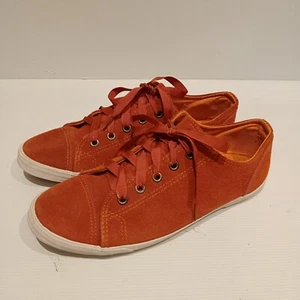 JO MERCER - Burnt Orange Genuine 100% Suede Women's Sneakers Casual Laceup - 40 - Picture 1 of 6