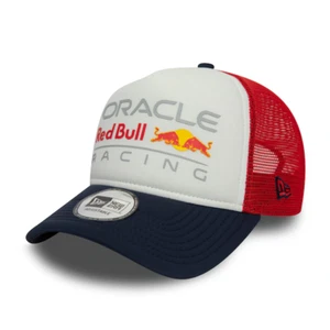 Red Bull Racing New Era Seasonal E-Frame Trucker Adjustable Hat - Colour Block - Picture 1 of 5