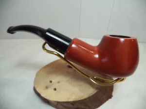 PIPA DE MADERA PARA FUMAR TABACO ""NERONE"" MADERA LISA HECHA EN ITALIA 13 NUEVA - Imagen 1 de 6