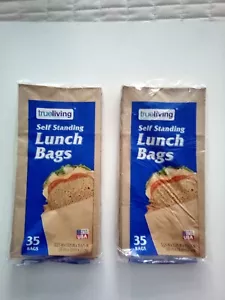 Trueliving Self Standing Lunch Bags 35 Bags New - Picture 1 of 2