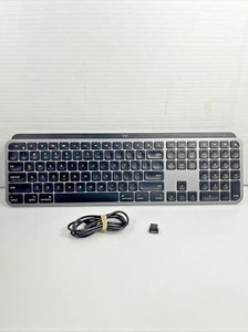 Logitech MX Keys for Mac Wireless Keyboard YR0073 Tested Works w/ Dongle - Picture 1 of 7