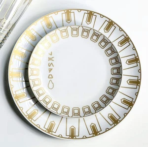 Juego de 4, 4 platos de ensalada de porcelana Star Wars Solo Lando de Star Wars - Imagen 1 de 7