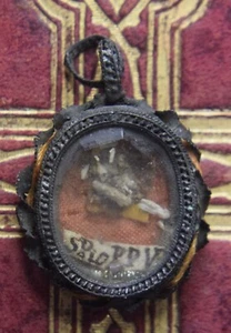 relic reliquary reliquia relicario reliquiario shrine S.PIO V PAPA - Imagen 1 de 4