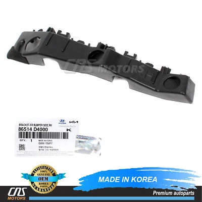 ✅GENUINE✅ Front Bumper Bracket PASSENGER Side for 16-20 Kia Optima 86514D4000 Foto 1 de 4