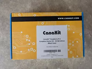 CANAKIT RASPBERRY PI 3 32 GB EDITION BLACK CASE COMPLETE STARTER KIT X1-90 - Picture 1 of 10
