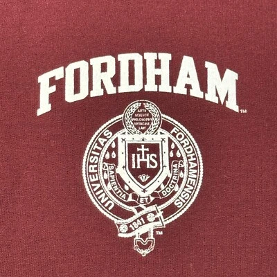 Sudadera Fordham Rams Para Hombre Pequeña Borgoña Cuarto Cremallera Cuello Simulado Foto 1 de 4