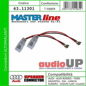 CONNETTORI ALTOPARLANTI AUTO. COPPIA COMPATIBILI CON ORIGINALI FORD FIESTA >2002 - Foto 1 di 2