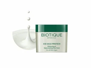 Biotique Ayurveda Milk Protein Whitening & Rejuvenating Face Pack 50g: - Picture 1 of 4