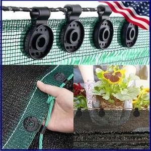 100X Shade Cloth Plastic Clips Garden Netting Fixing Clamps Sun Shade Clips NEW - Picture 1 of 11