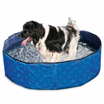 Karlie Flamingo DOGGY POOL Swimmingpool für Hunde - Blau gemustert - Bild 1 von 4