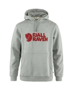 NEW SEALED Fjallraven Men's Logo Hoodie Sweatshirt Grey Melange Size XL - Picture 1 of 6