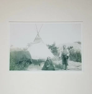 Reprint Vintage Photo of Native American Lorenzo Lawrence Towanetaton&Mother 4x6 - Picture 1 of 2