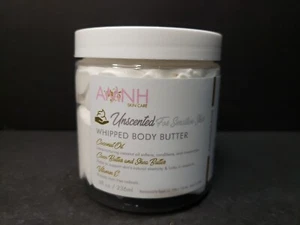 AMNH Skincare-Whipped Body Butter UNSCENTED for Sensitive Skin 8 fl oz 236 mL - Picture 1 of 5