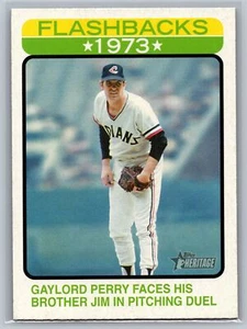 Topps Heritage 2022 #BF-8 Gaylord Perry Cleveland Indians - Imagen 1 de 2