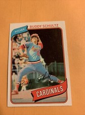 #601 buddy Schultz St. Louis Cardinals 1980 Topps Baseball Card Cb20
