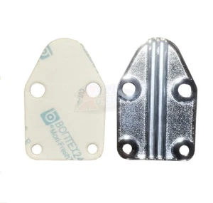 Small Block Chevy SBC Die Cast Steel Fuel Pump Block-Off Plate With Gasket - Picture 1 of 3