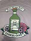 THE LOST BROS WHY IS THE RUM ALWAYS GONE? T SHIRT Mens XL 100% COTTON