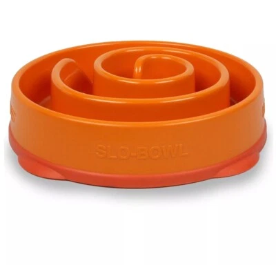 Nuevo Outward Hound Fun Feeder Slo Bowl Tamaño Mediano/Mini en Naranja Foto 1 de 4