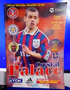 1998 CRYSTAL PALACE v LEICESTER CITY UK Matchday Magazine + Poster EC - Picture 1 of 10