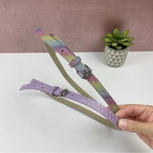 Target Purple Glitter Rainbow Metallic Belts Child Girl Accessories - Picture 1 of 6