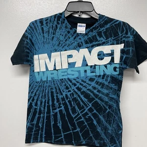 Gildan Kids Graphic "Impact Wrestling" Black T-Shirt Size M (8-10) - Picture 1 of 4