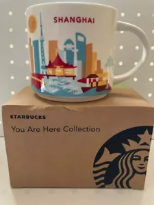 Shanghai Starbucks coffee Cup Mug 14oz You Are Here Collection YAH NEW in Box - Picture 1 of 13