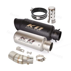 For CFMOTO Papio 125 XO-1 XO-2 2023 Exhaust Mid Connect Pipe Slip On Muffler Tip - Picture 1 of 12
